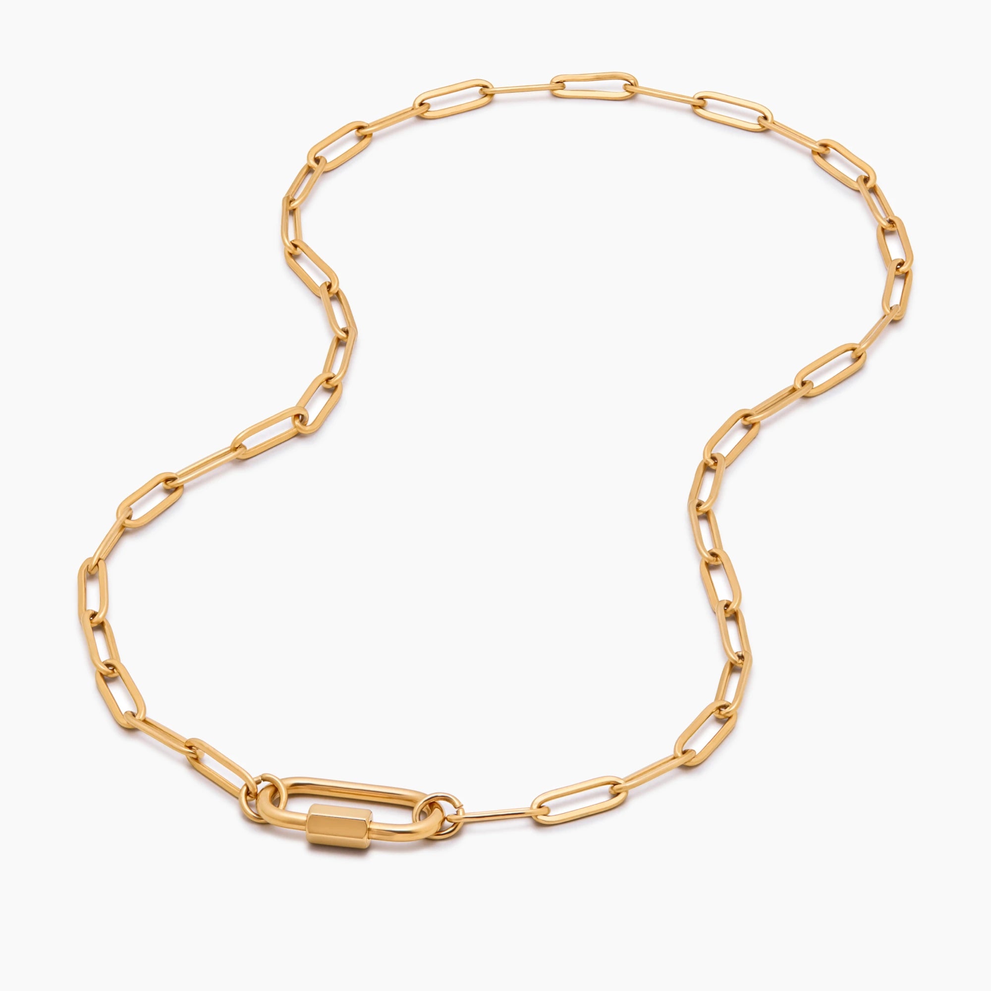 Carabiner Charm Lock Necklace