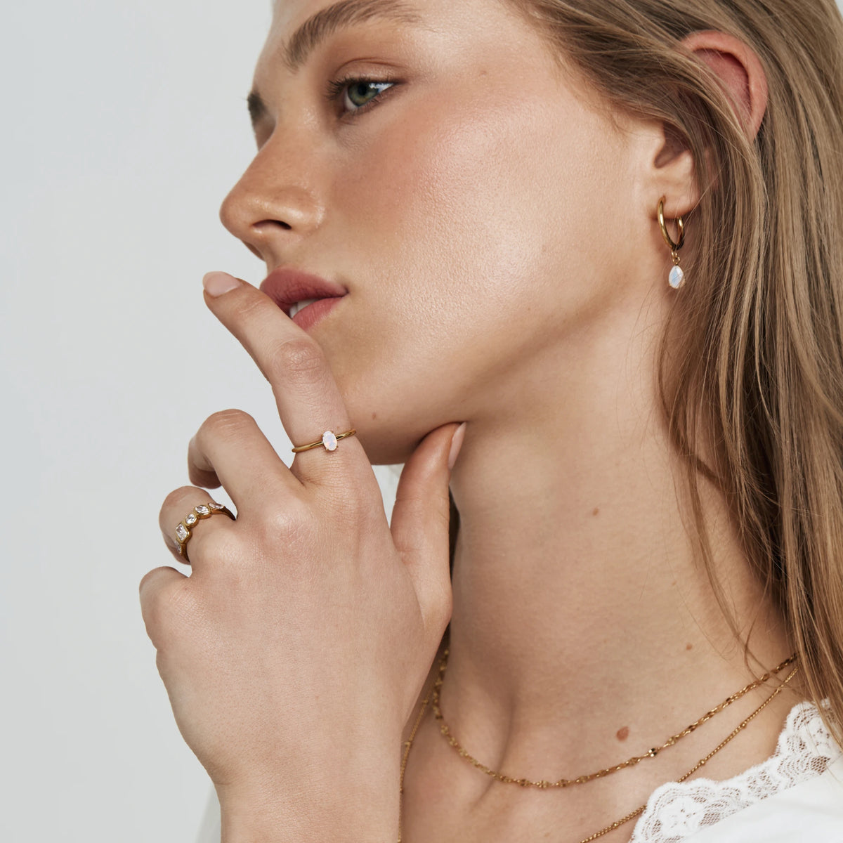 Confetti Stone Ring