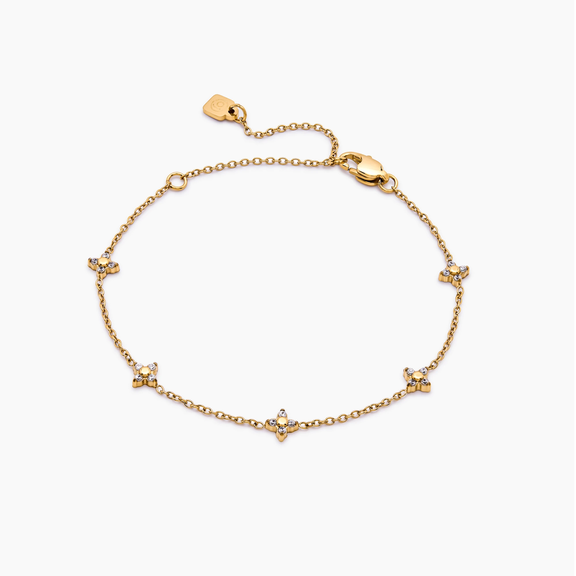 Crystal Clover Bracelet