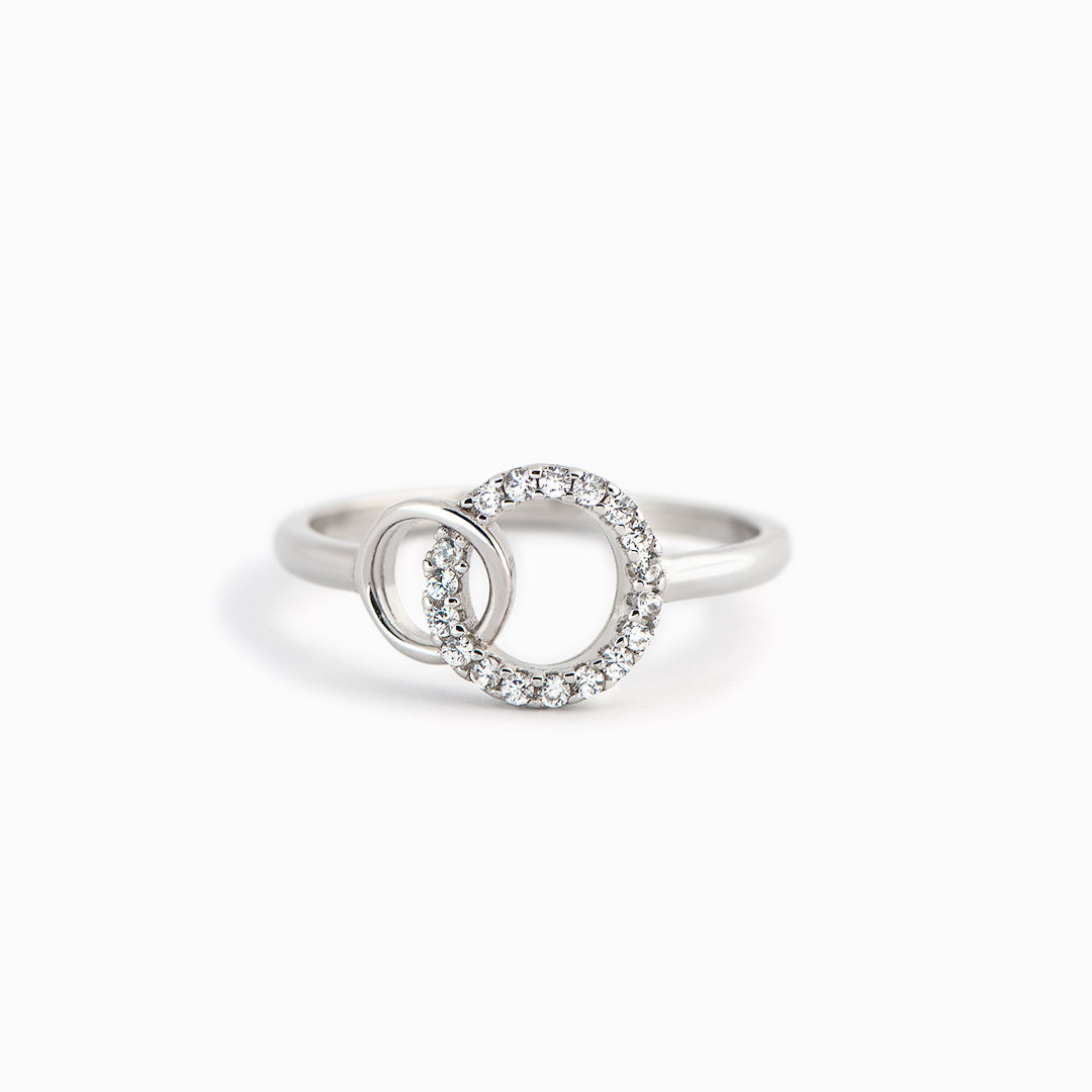 MOTHER DAUGHTER FOREVER LINKED FOREVER LOVED RING