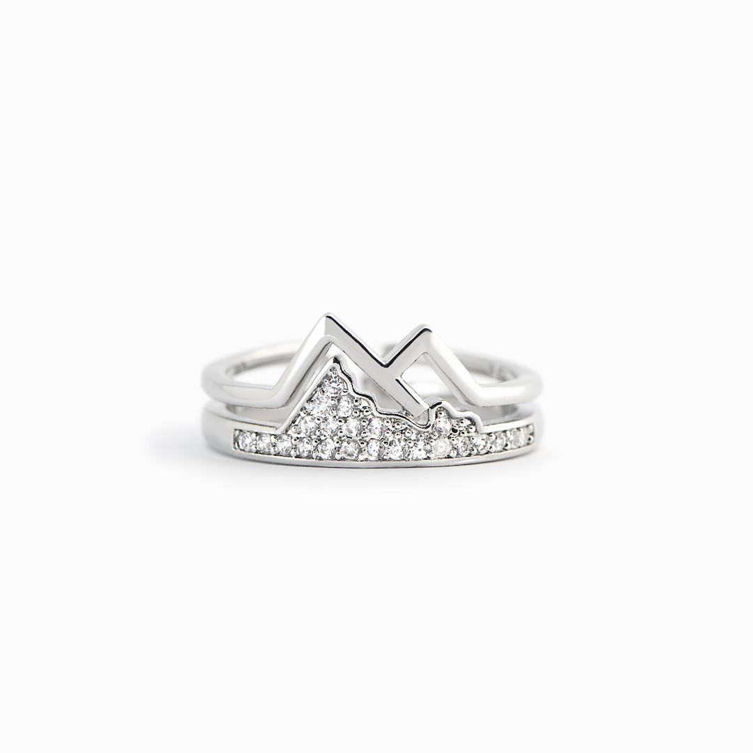 Sterling silver mountain ring online