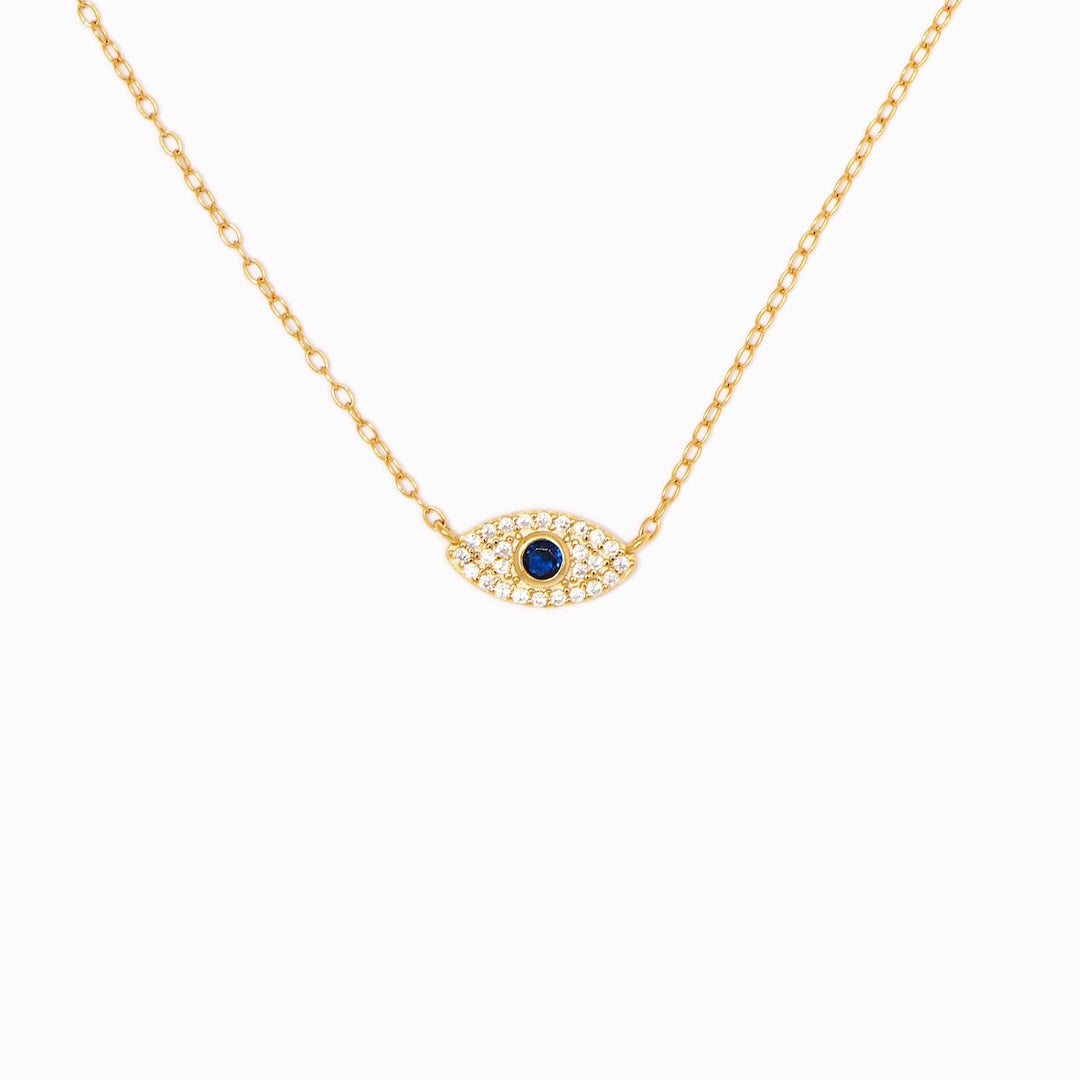 18K Gold Vermeil Evil Eye Necklace