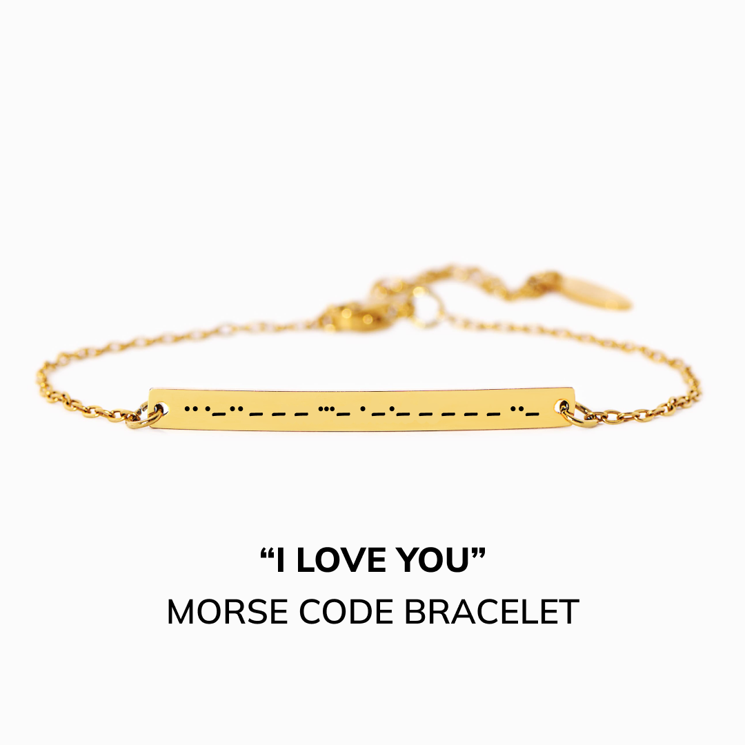 I Love You - Morse Code Bracelet