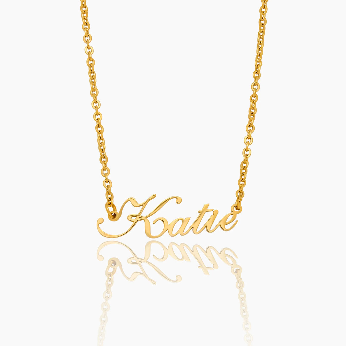 ✨OLIVIA GOLD SWEETHEART NAME NECKLACE *NWT*✨ Olivia Signature Name Necklace main image 3