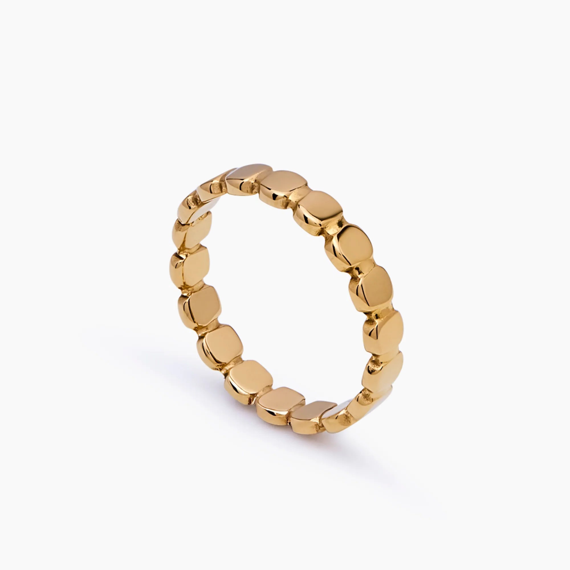 Golden Beaded Ring