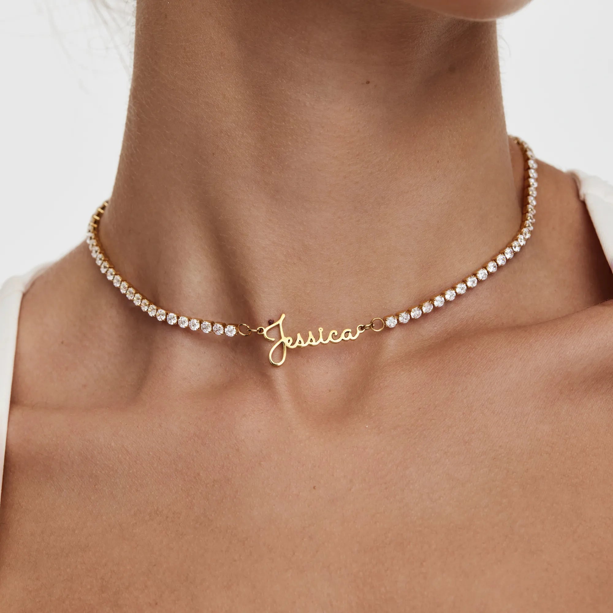 Signature Name Tennis Necklace