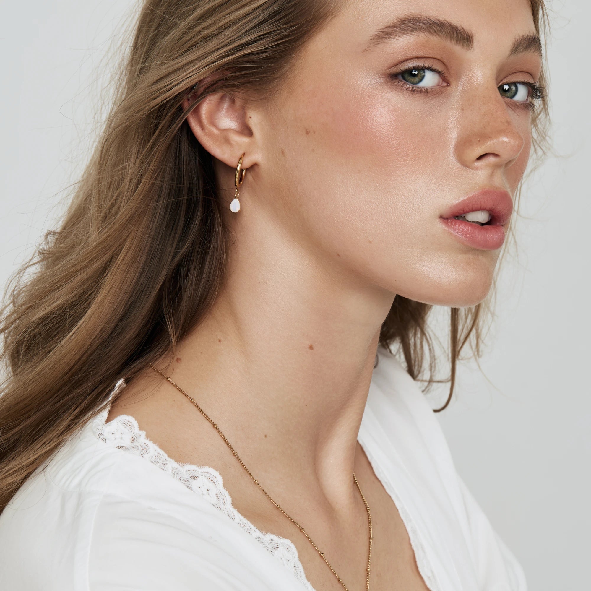 Opal Drop Earrings