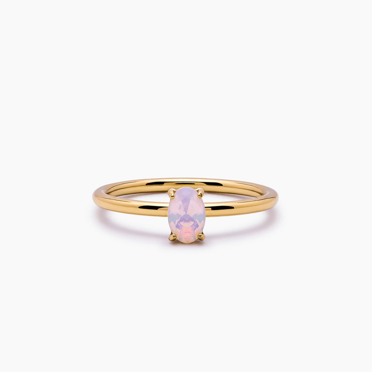 Opal Solitaire Ring