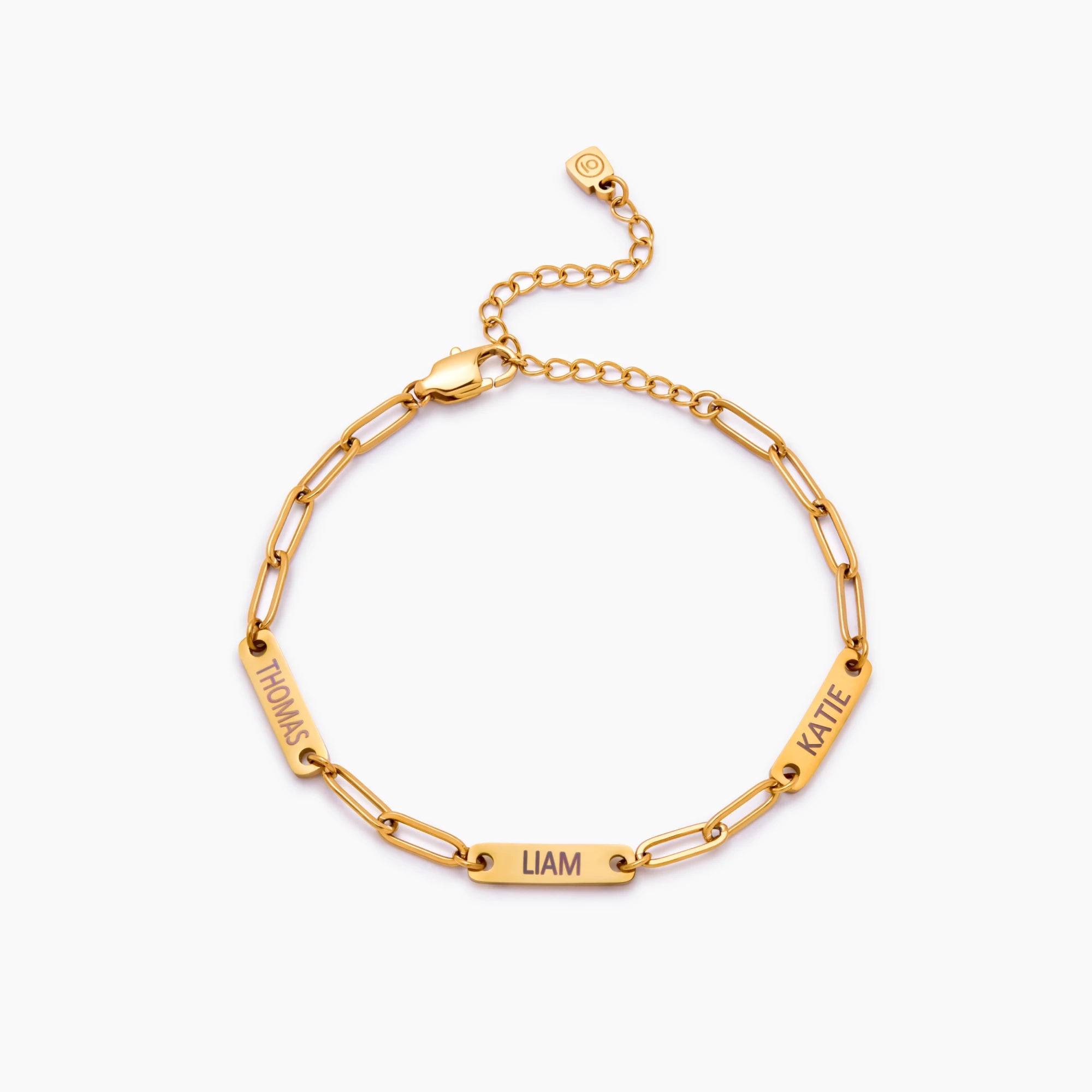 Paperclip Multi-Name Bracelet