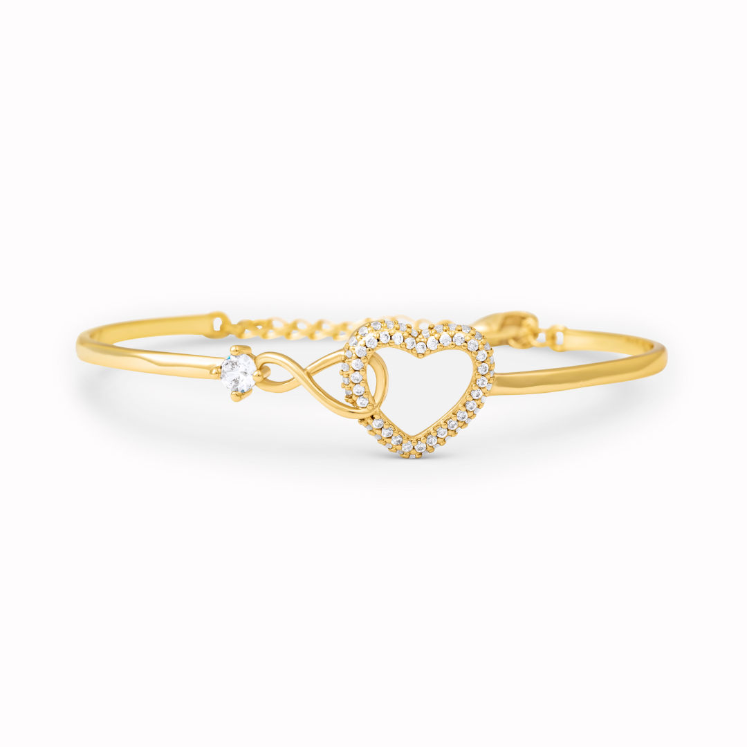 Heart bracelet design on sale
