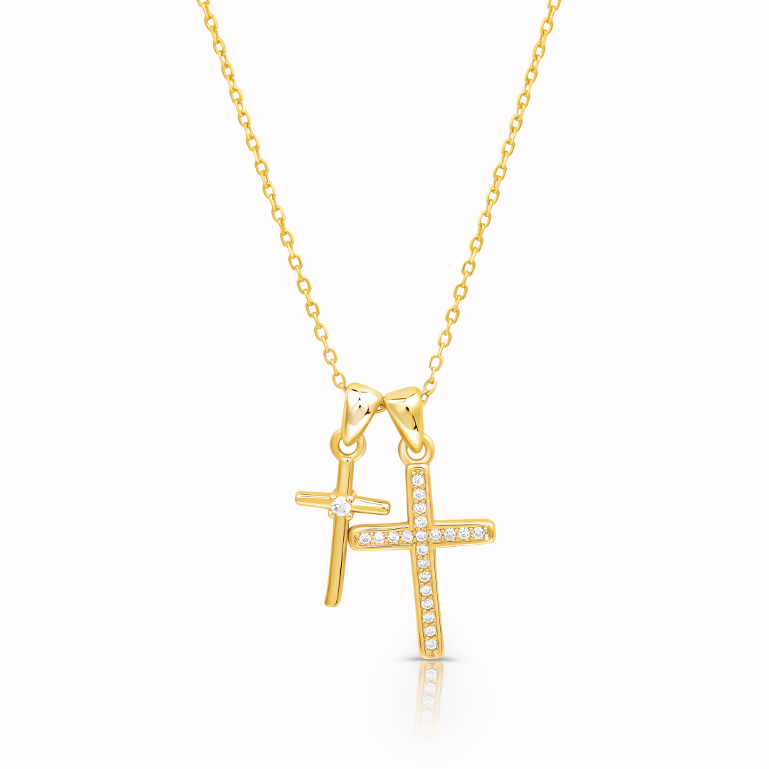 Double cross pendant deals