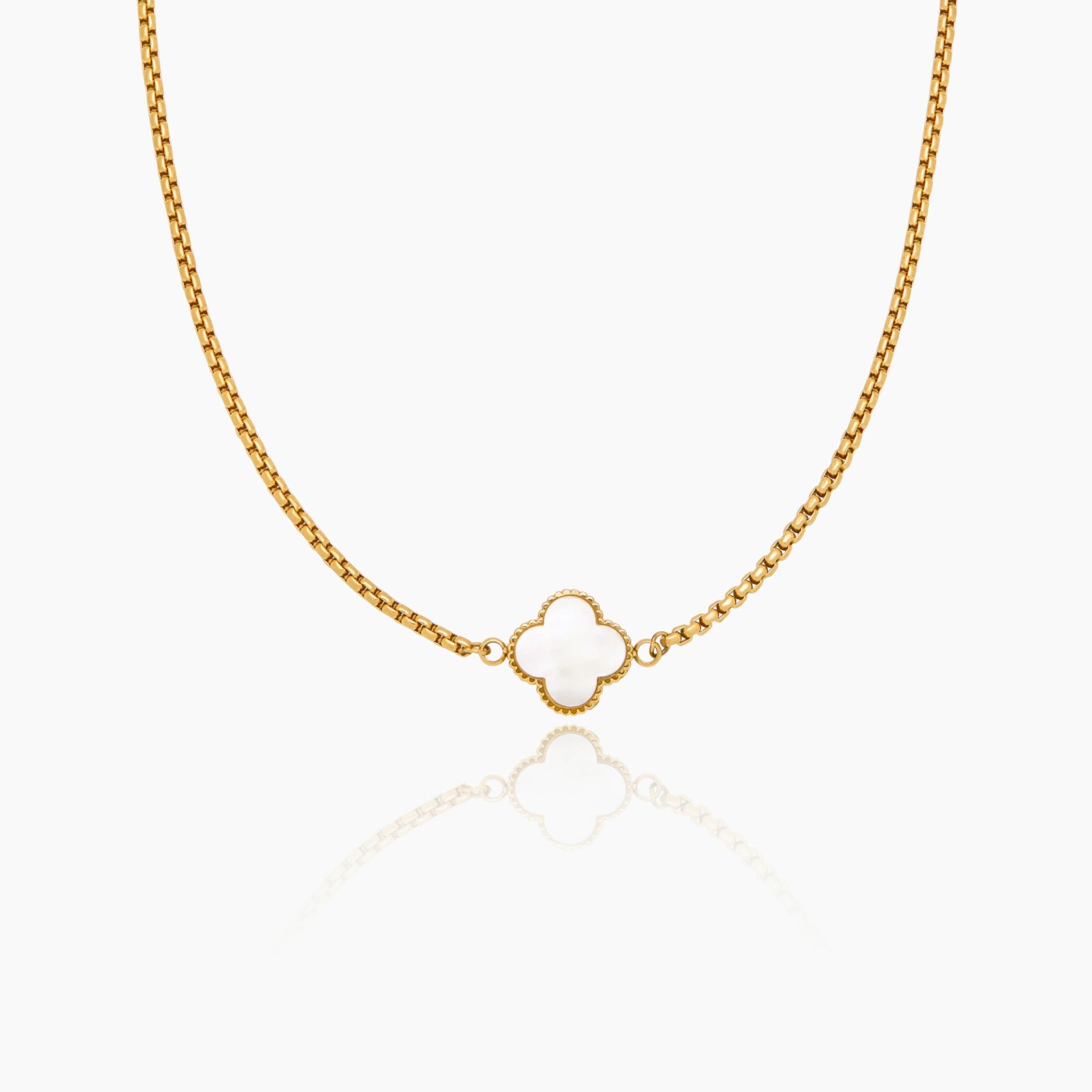 Four Leaf Clover Necklace For Women, Double Sided Mother Of Pearl Pendant, Adjustable Chain, Dainty Gold Necklace, Elegant Necklaces For Women Jewelry Gifts2025 P 223493035