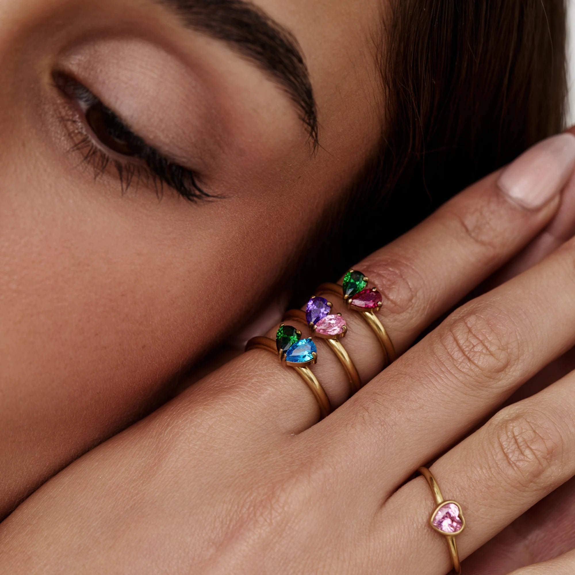 Forever Birthstone Heart Ring