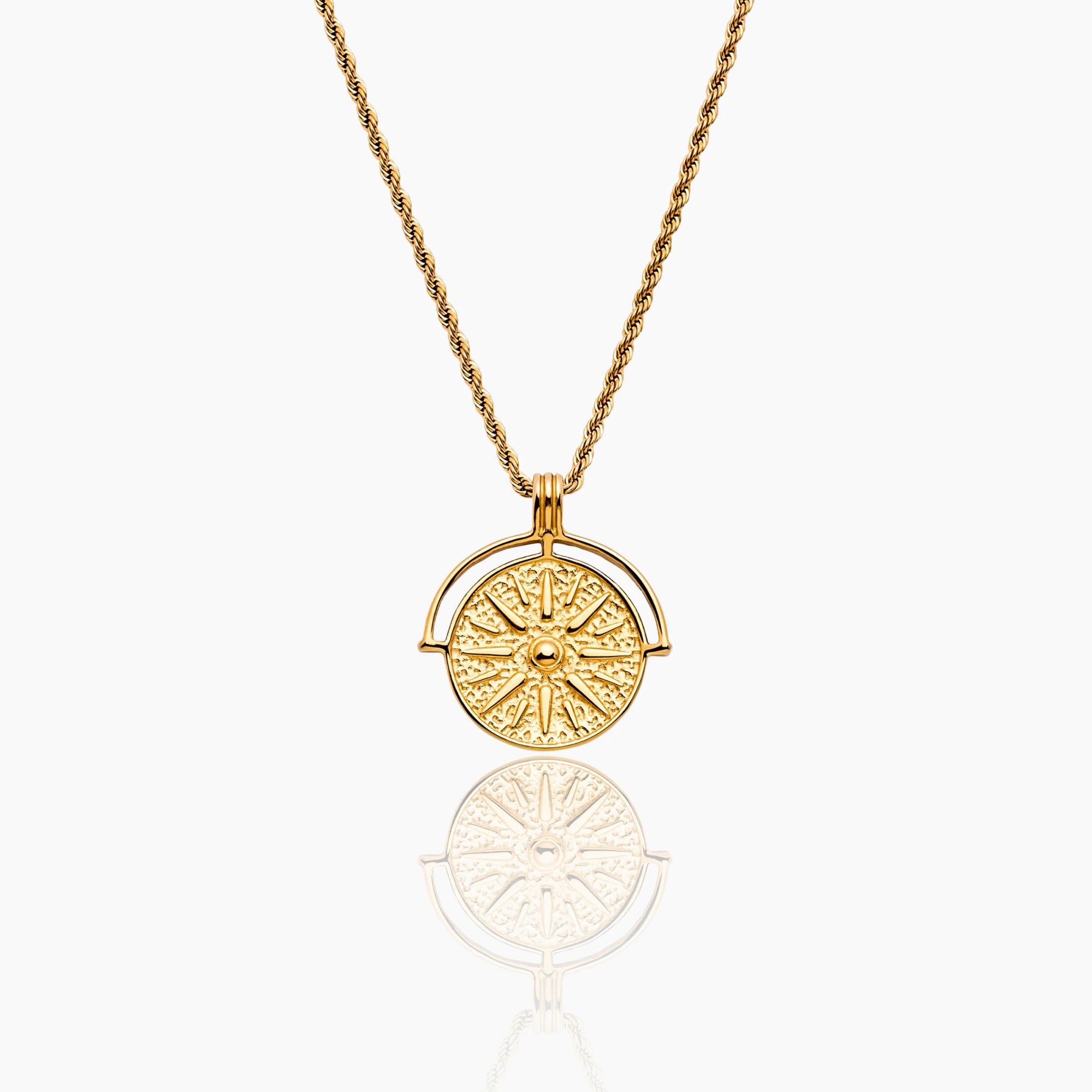 Compass Medallion Necklace