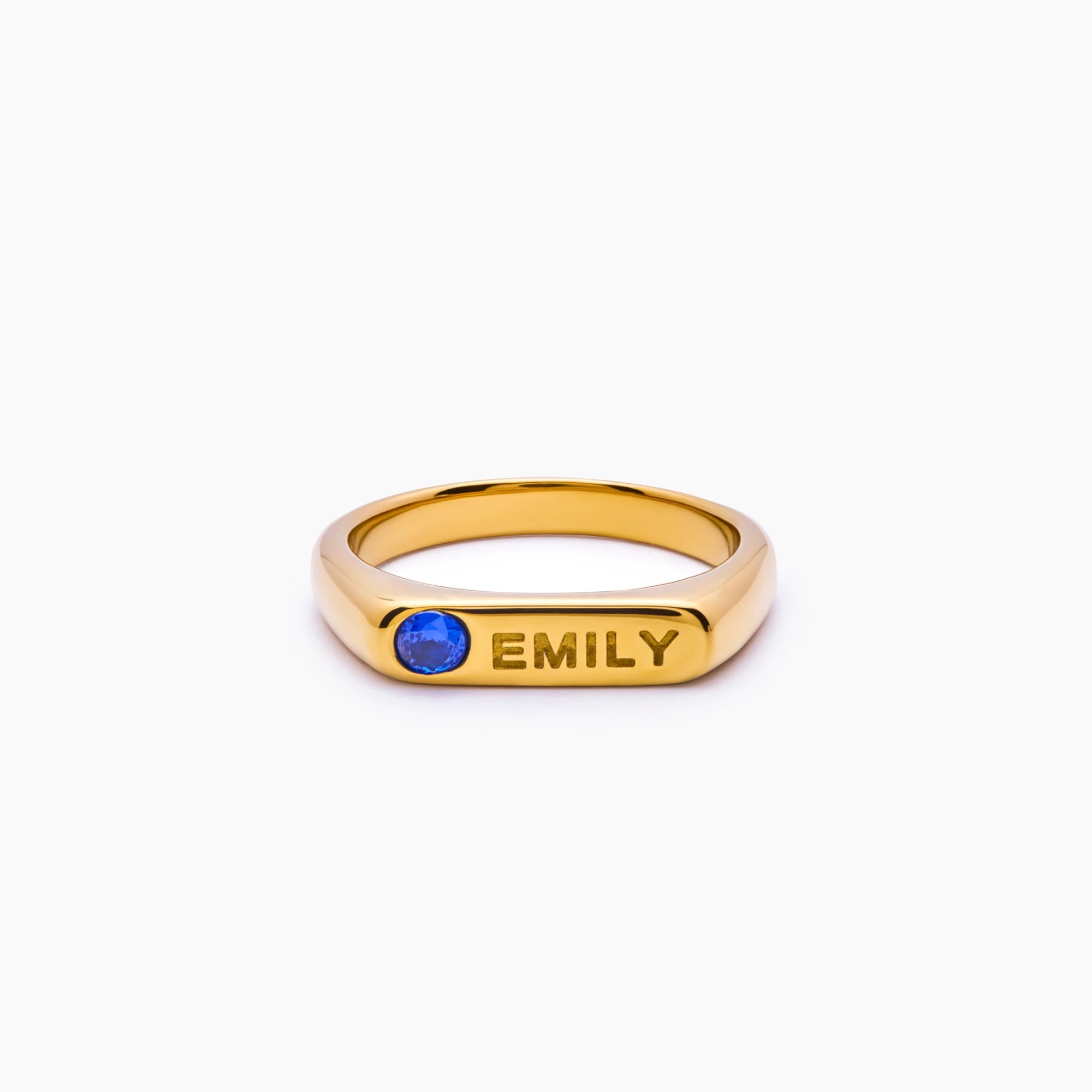 Birthstone Name Ring