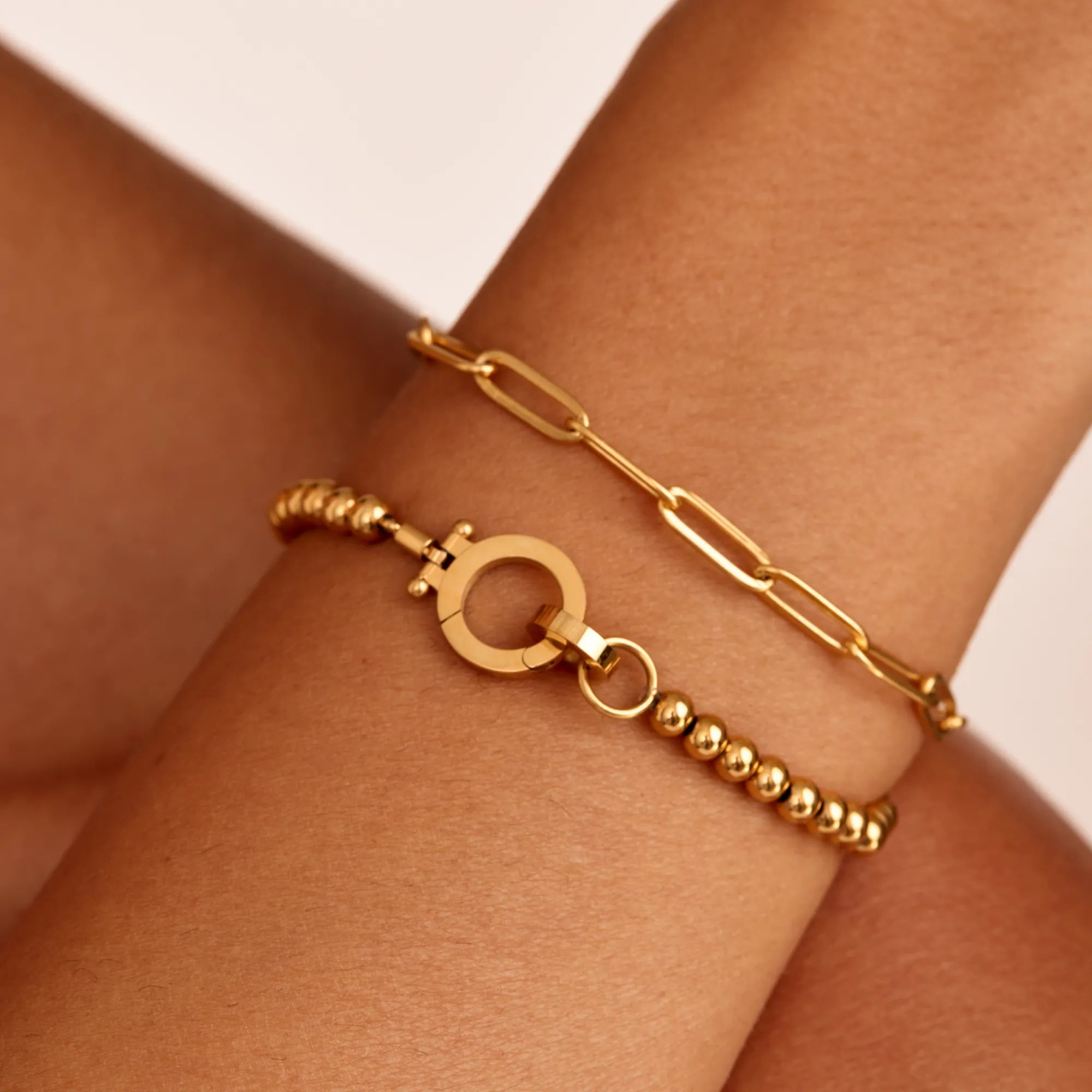 Essential Gold Beaded Bracelet