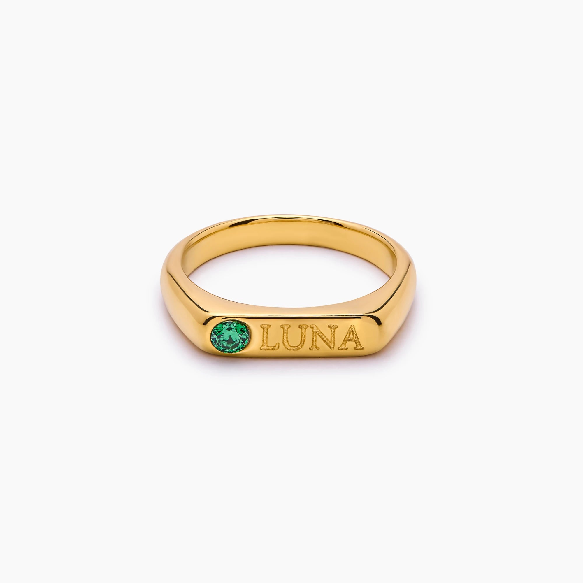 Birthstone Name Ring