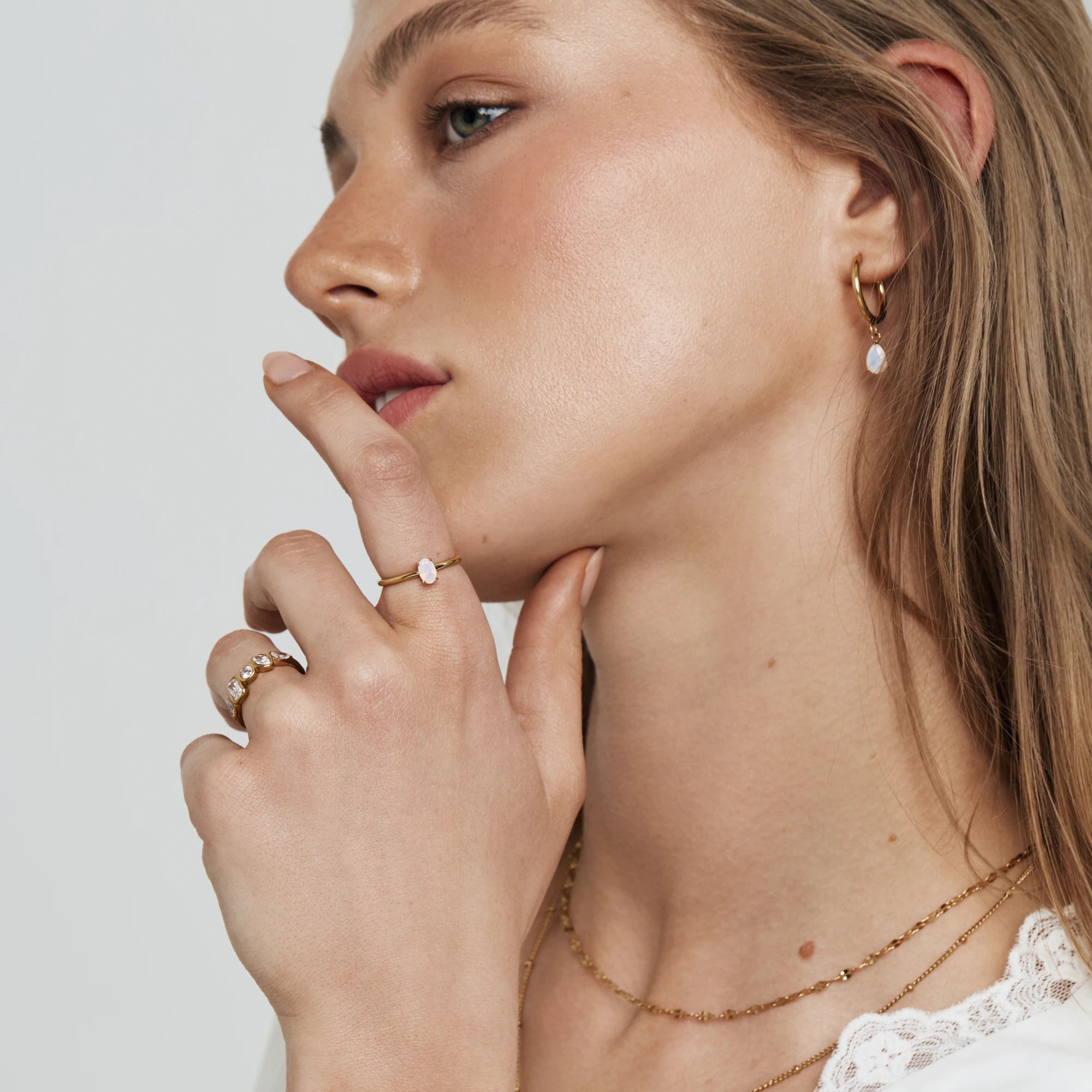 Confetti Stone Ring