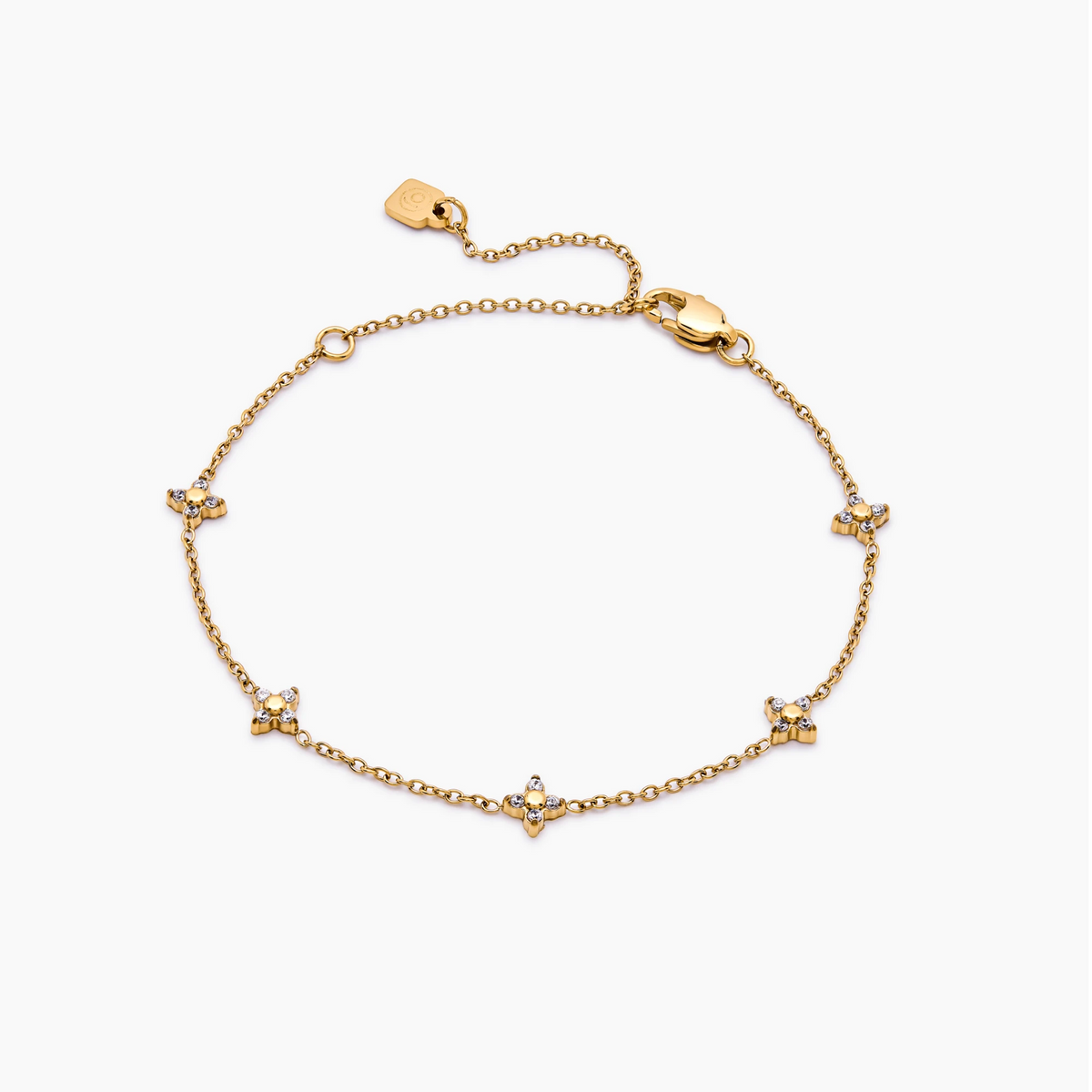 Crystal Clover Bracelet