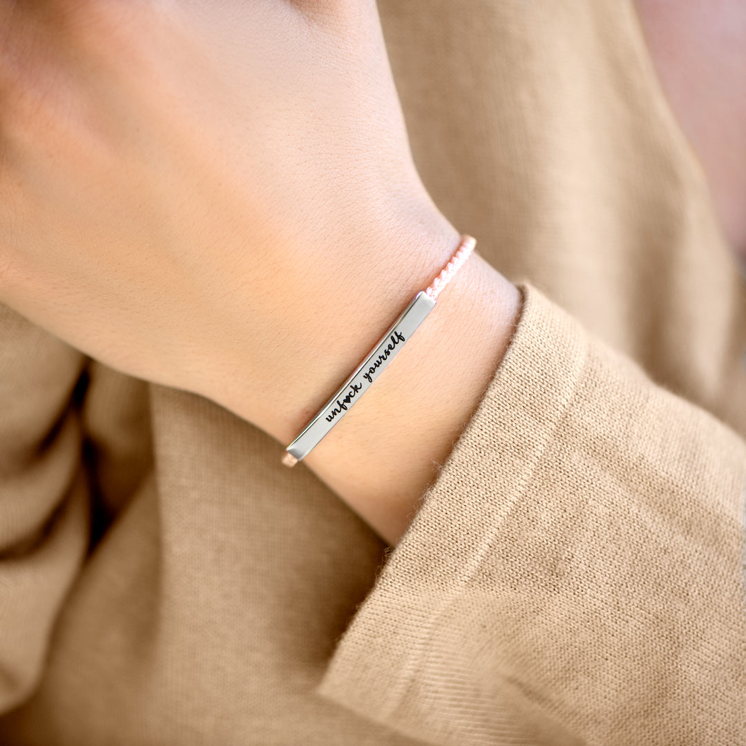 UNF♥CK YOURSELF MOTIVATIONAL TUBE BRACELET