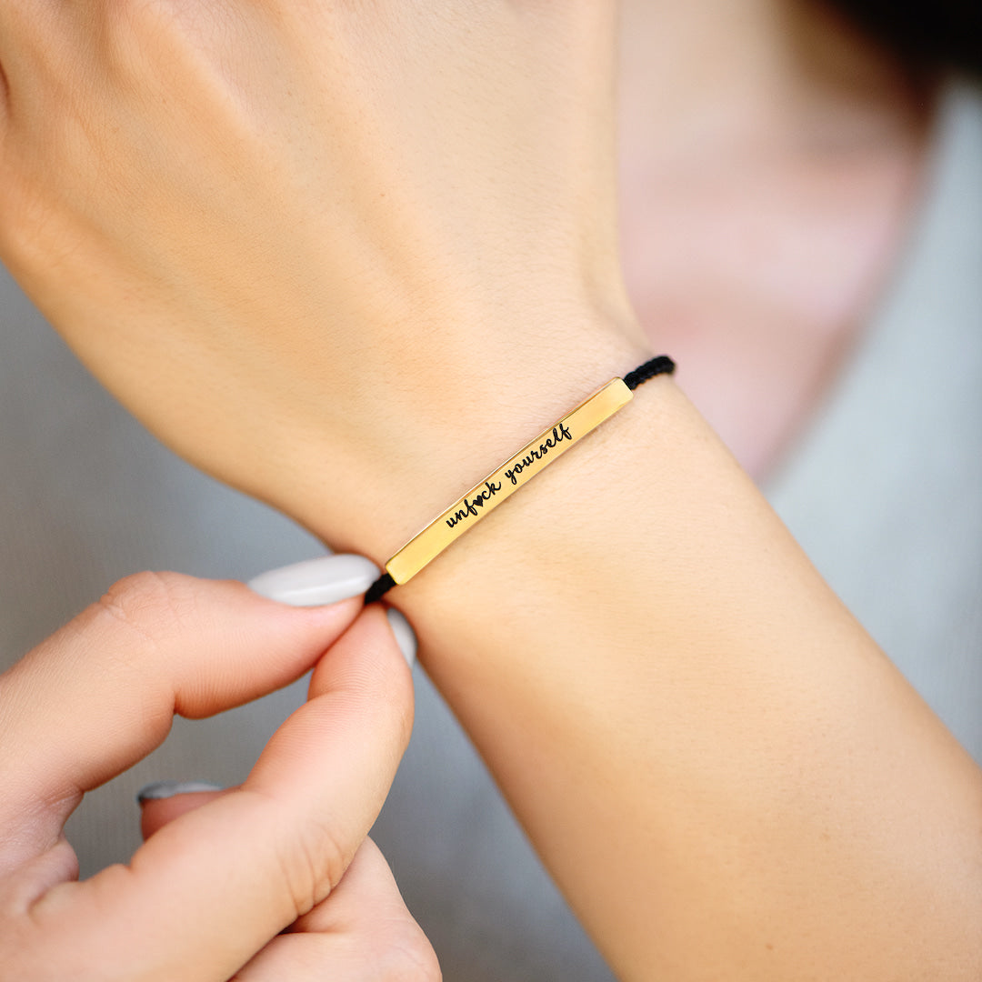 UNF♥CK YOURSELF MOTIVATIONAL TUBE BRACELET