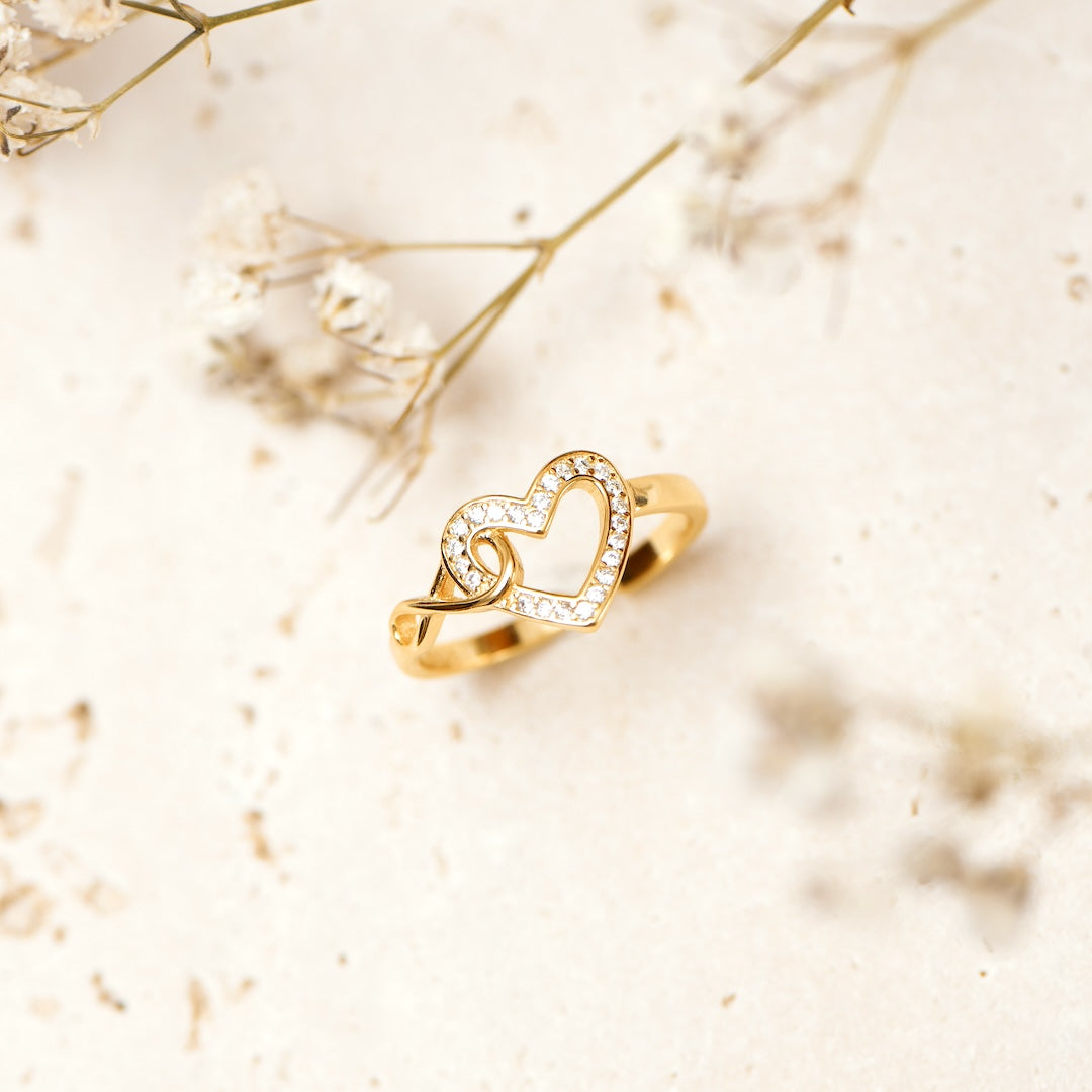 INFINITY HEART RING