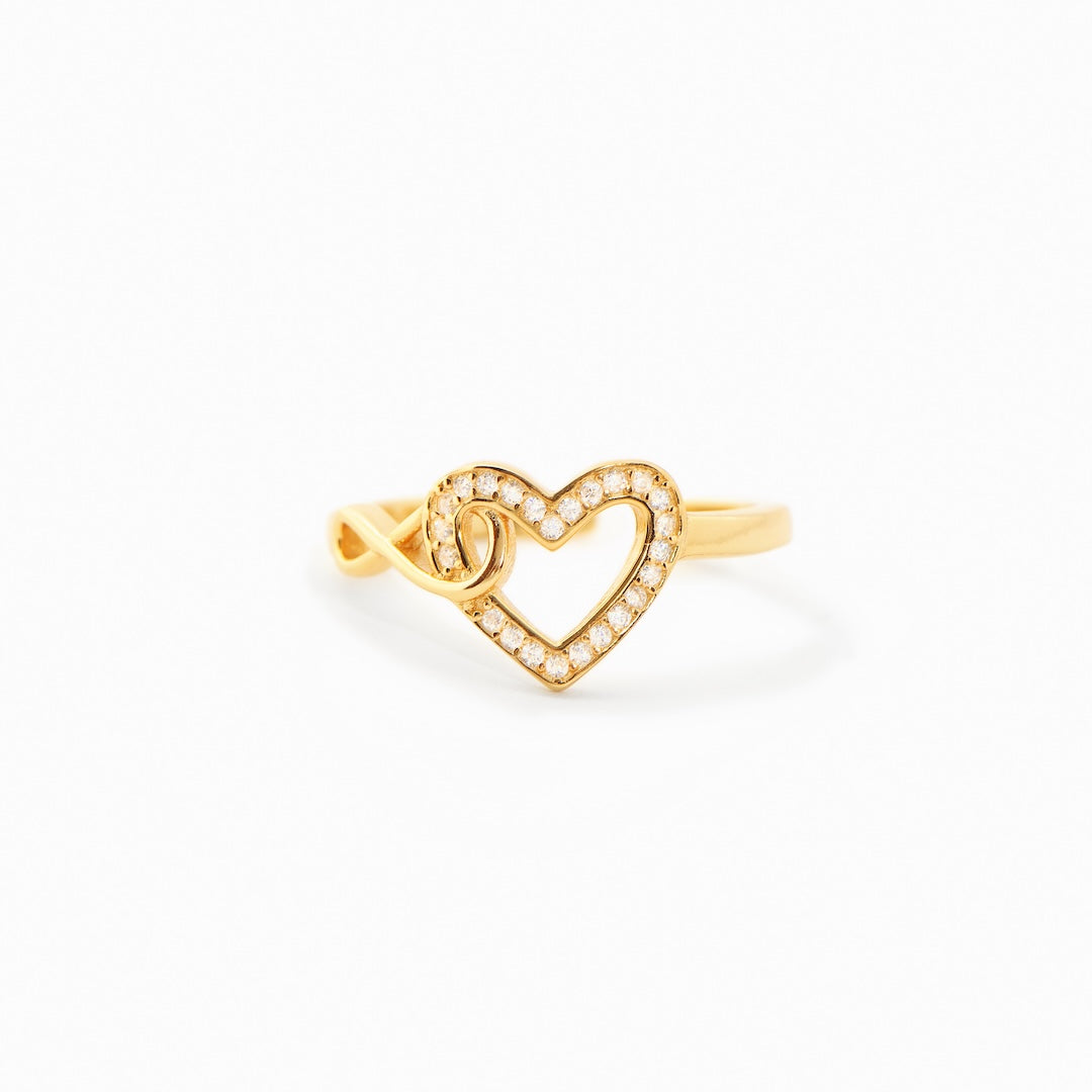 INFINITY HEART RING