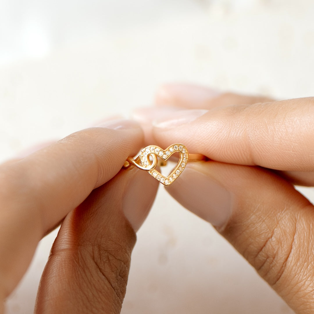 INFINITY HEART RING