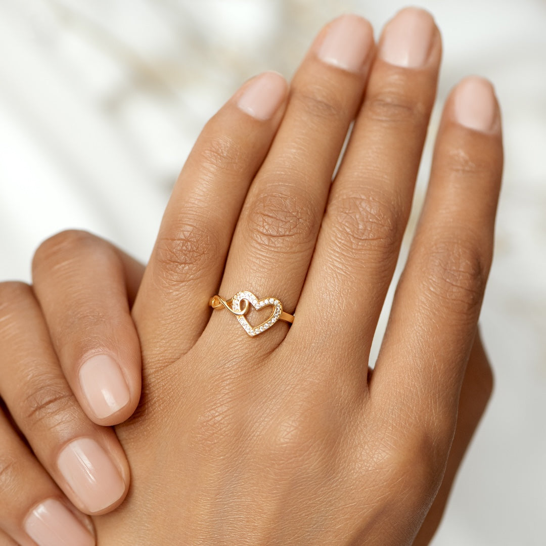 INFINITY HEART RING