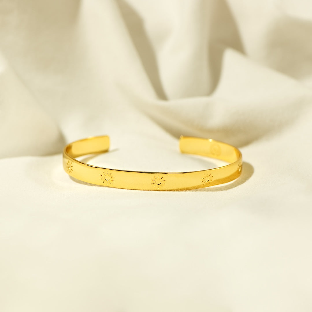 YOU ARE MY SUNSHINE - ENGRAVED CUFF BRACELET
