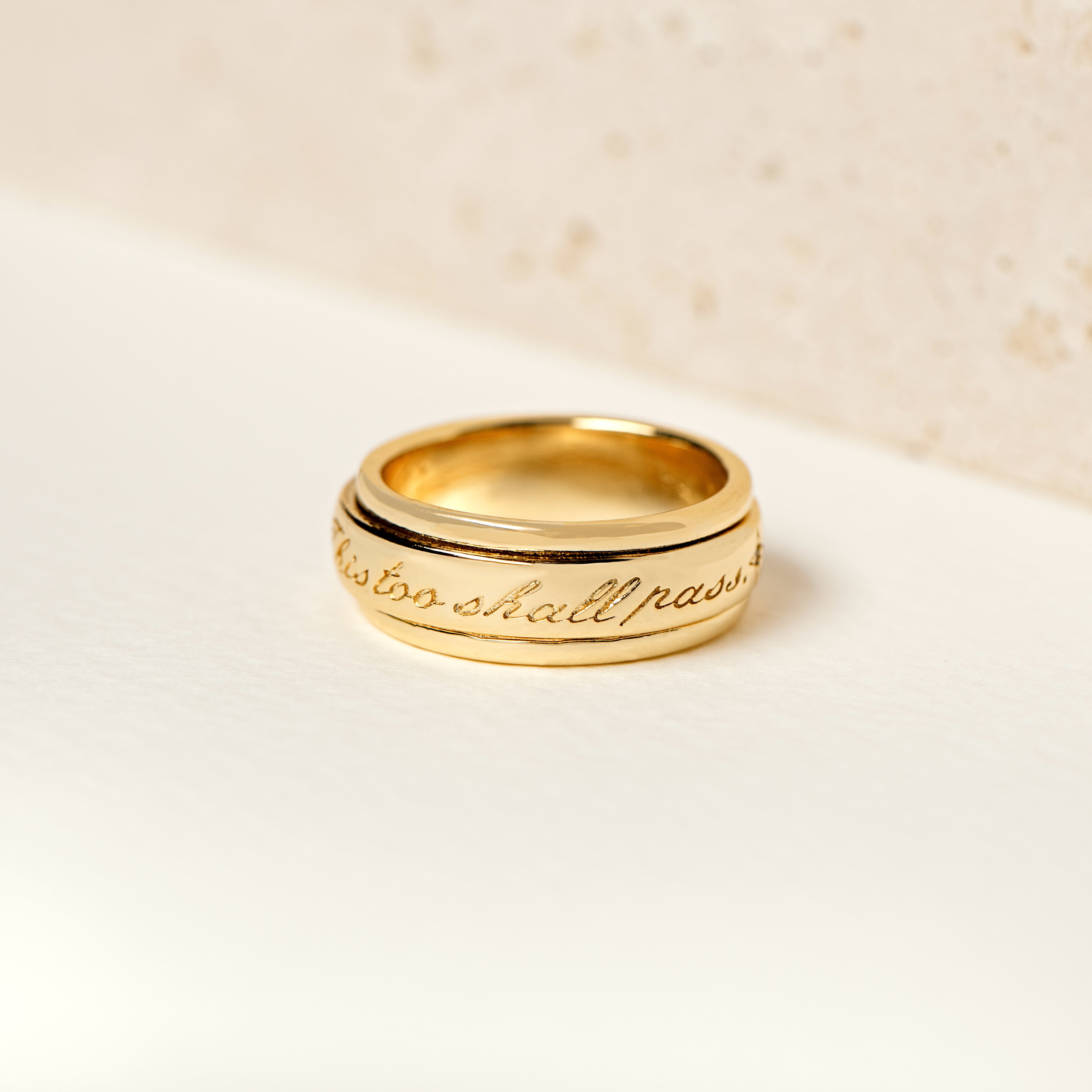 This Too Shall Pass - Fidget Ring