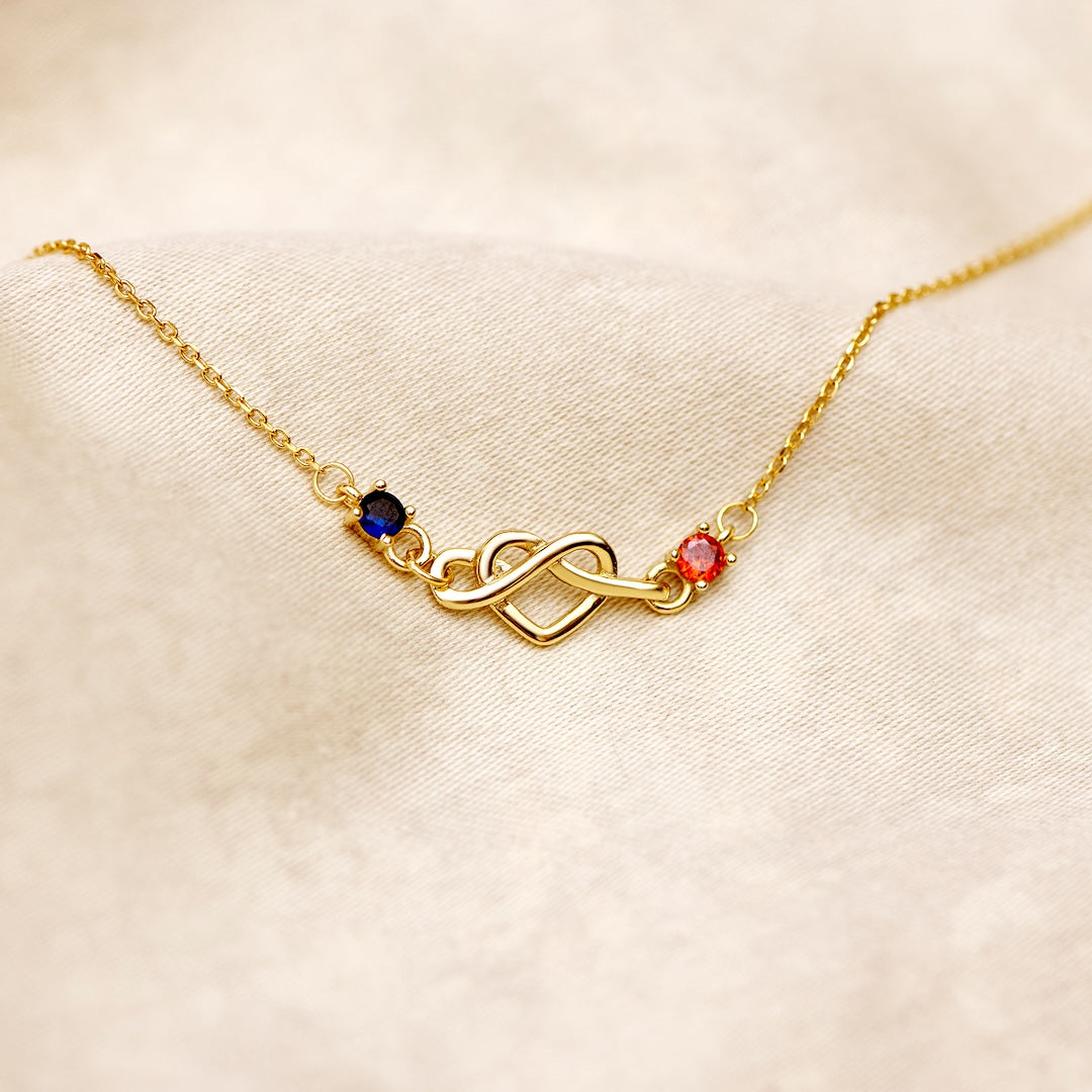 1-8 Heart With Birthstone Bracelet