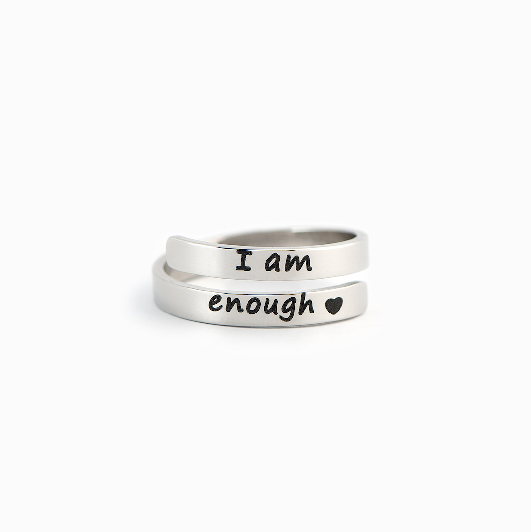 To My Daughter - I Am Enough Ring