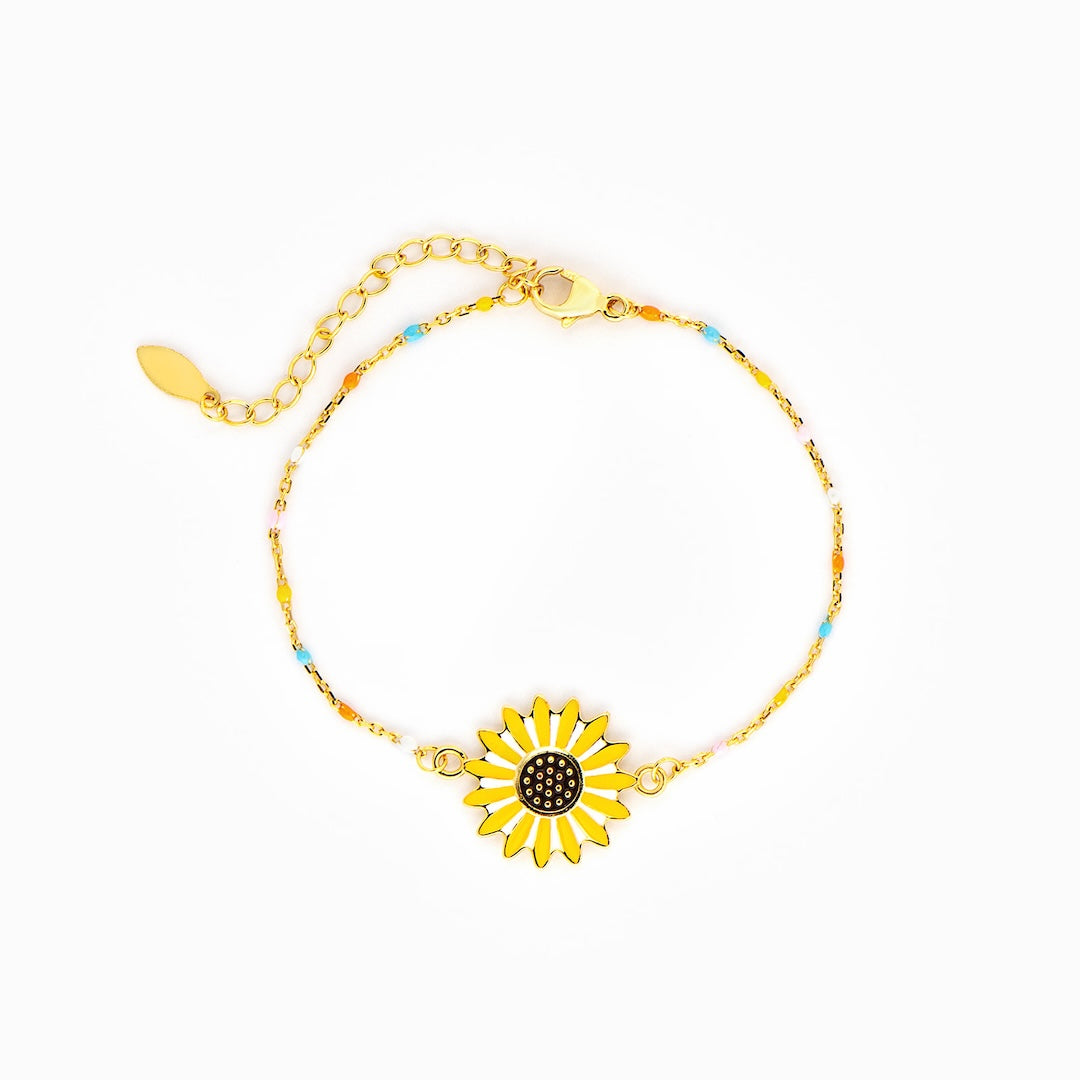 To My Daughter - You Are My Sunshine - Sunflower Bracelet
