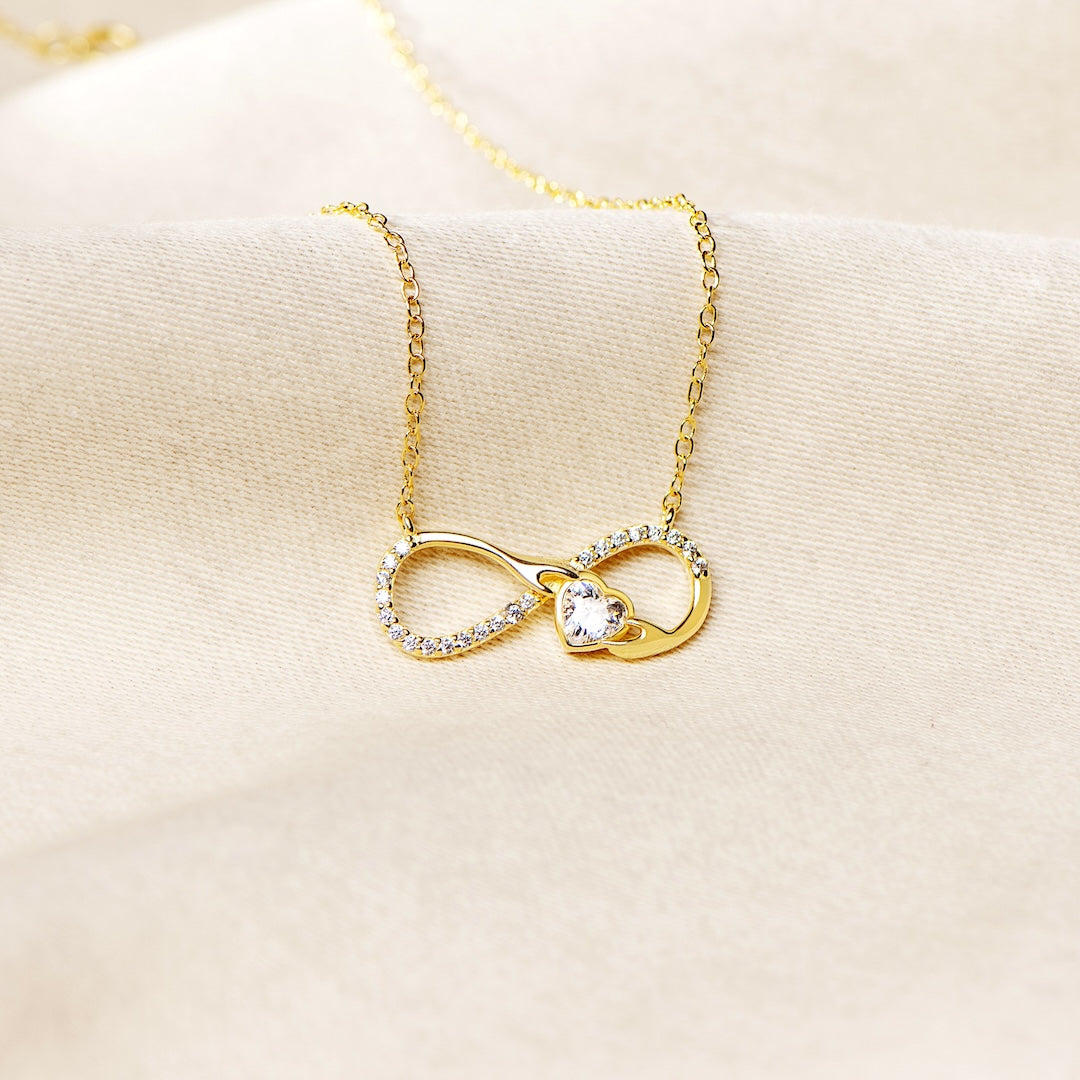 Always In My Heart - Heart Infinity Necklace