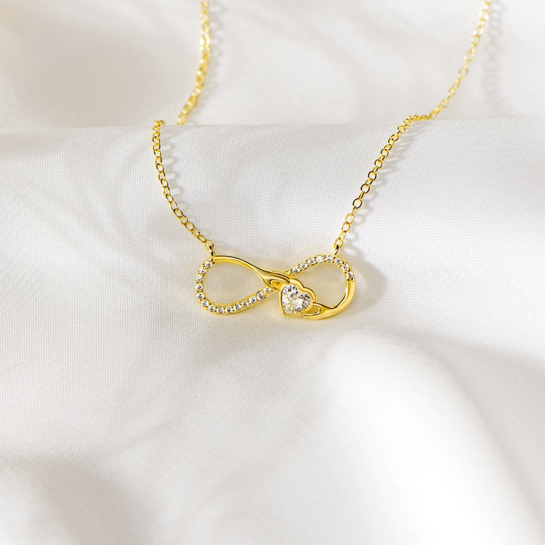 Always In My Heart - Heart Infinity Necklace