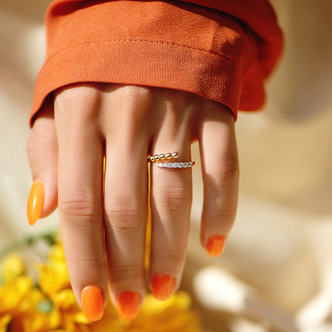 Bypass Pavé Ring
