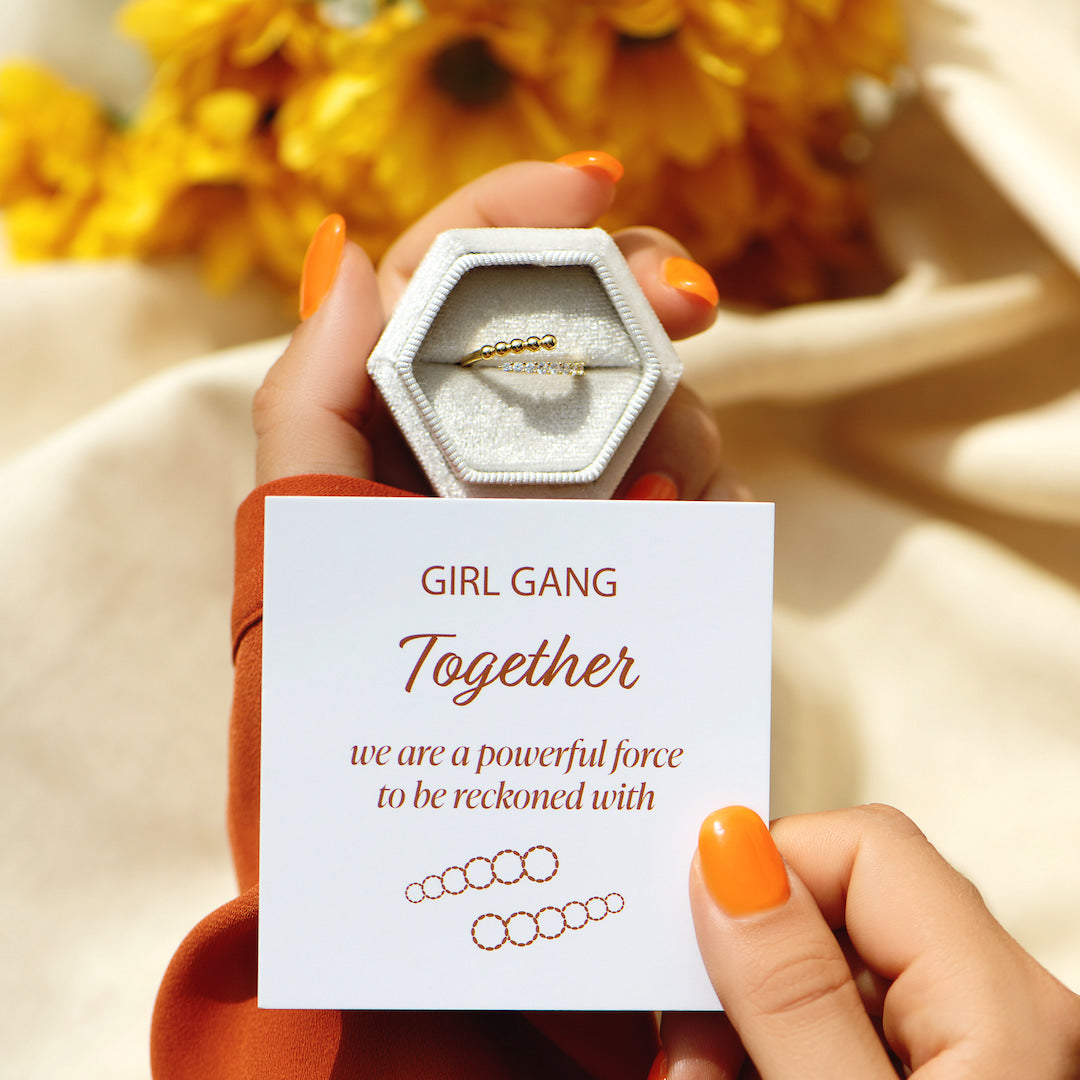 Girl Gang Friendship Pavé Ring