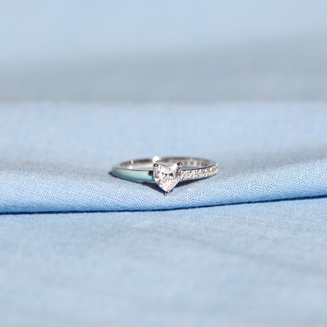 Diamond Wishbone Stacking Ring - Size UK M – Carrie Elizabeth
