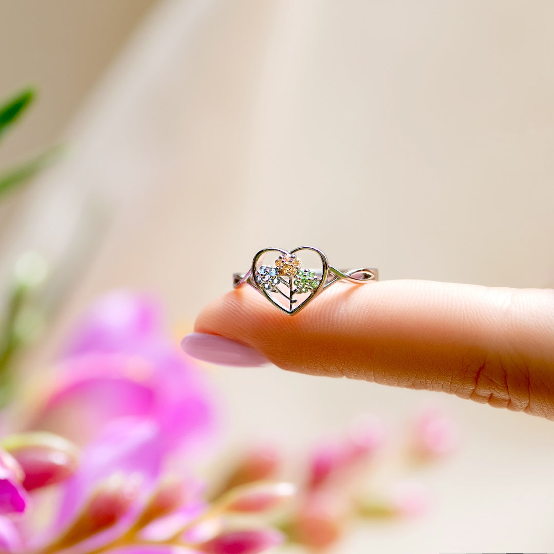 Huitan Simple Heart Ring For Women Female Cute Finger Rings Romantic  Birthday Gift For Girlfriend Fashion Zircon Stone Jewelry