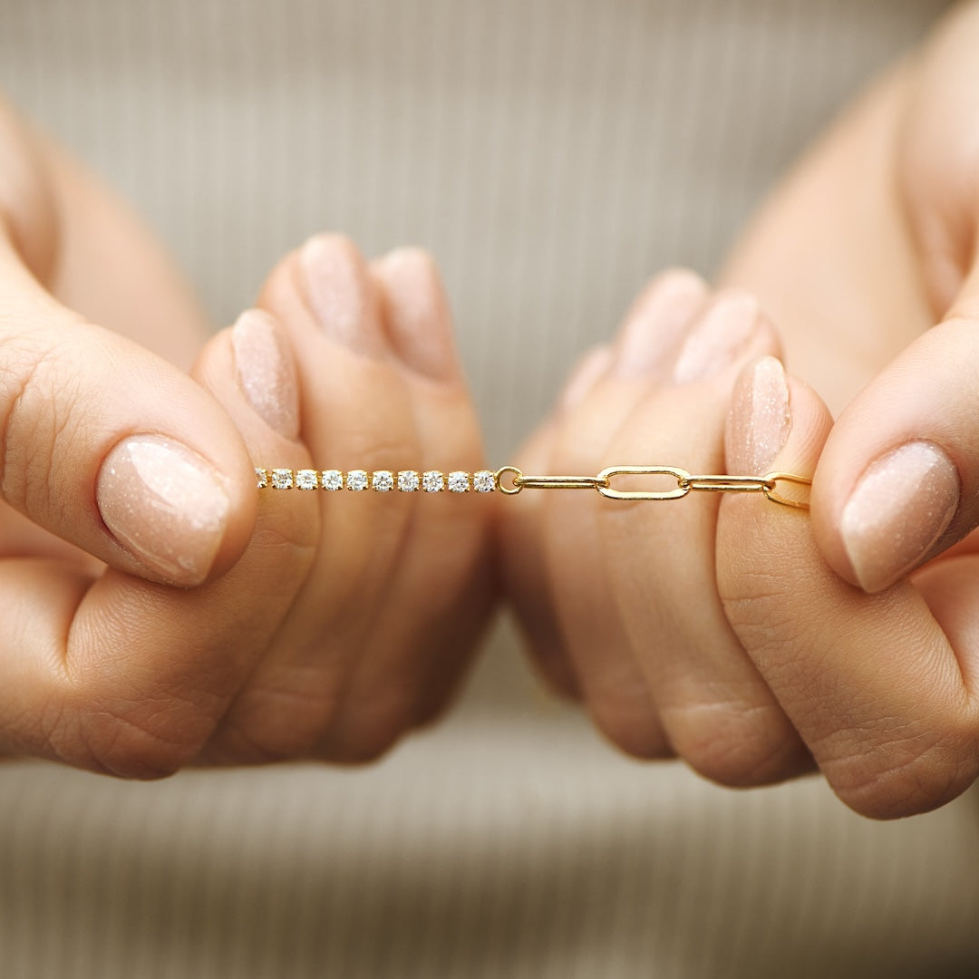 Paperclip Tennis Bracelet