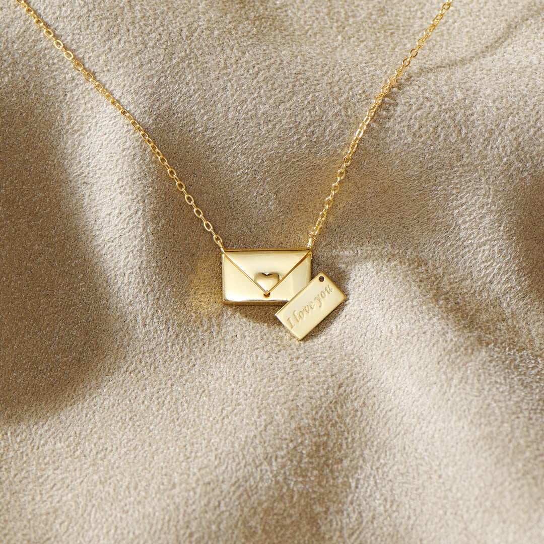 I Love You Envelope Necklace