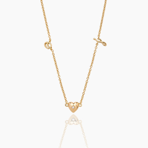 Dainty Cursive Initial Necklace
