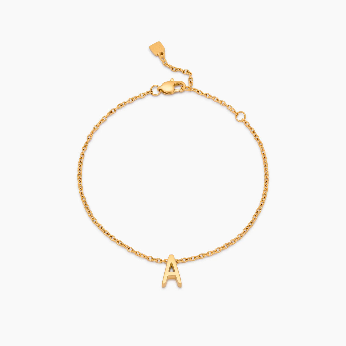 Dainty Initial Charm Bracelet