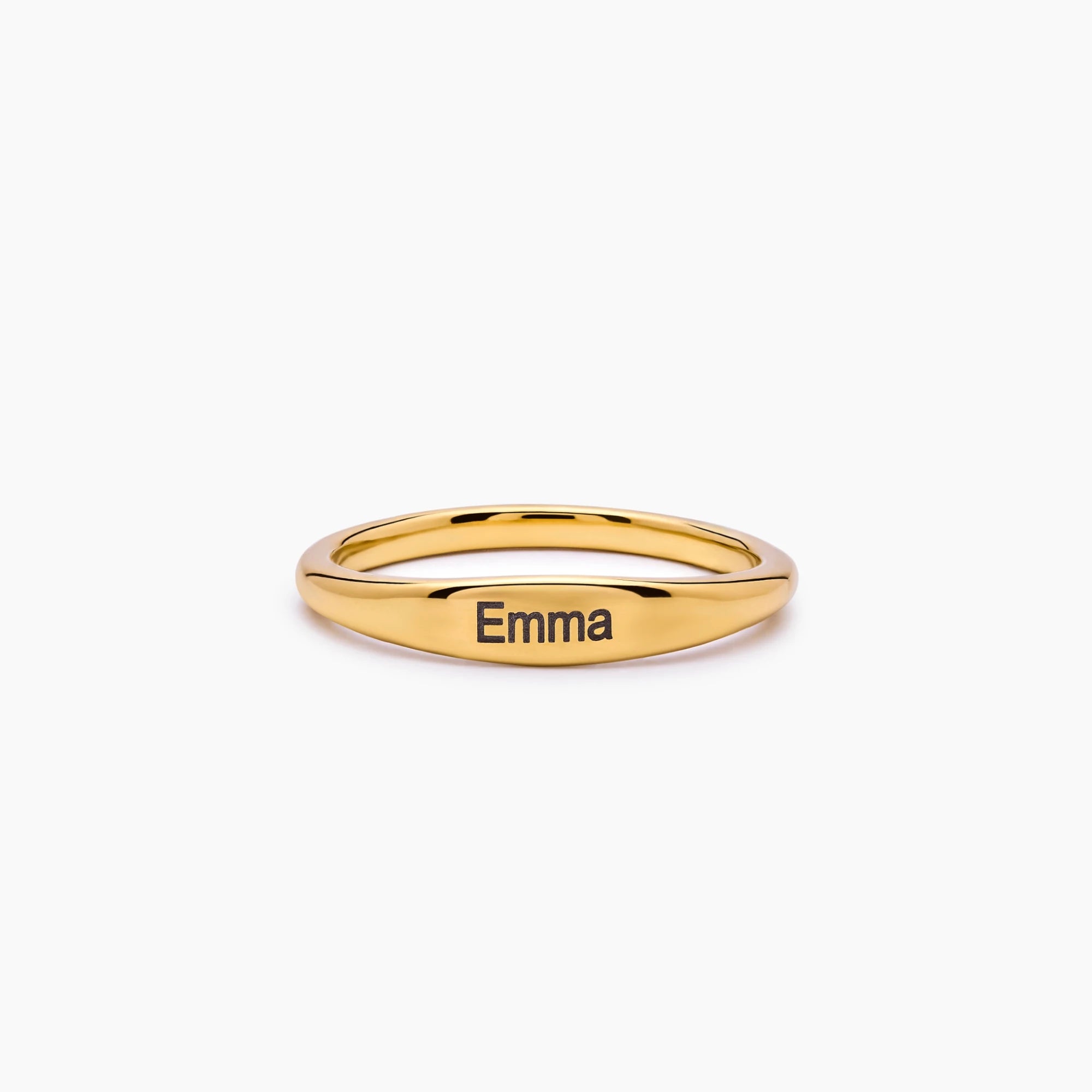 Engraved Name Band Ring