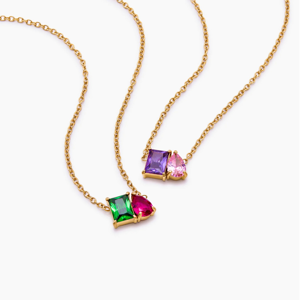 Forever Duo Birthstone Necklace