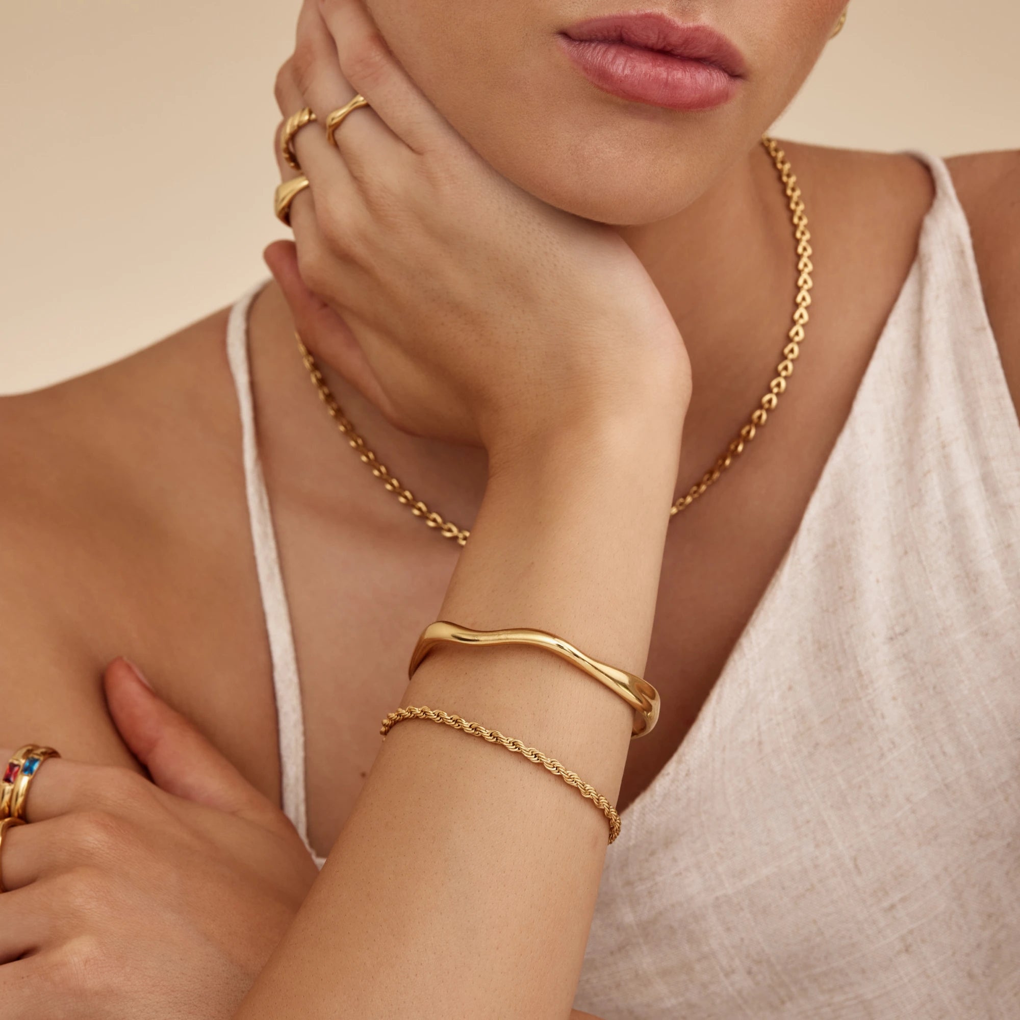Gentle Wave Cuff Bracelet