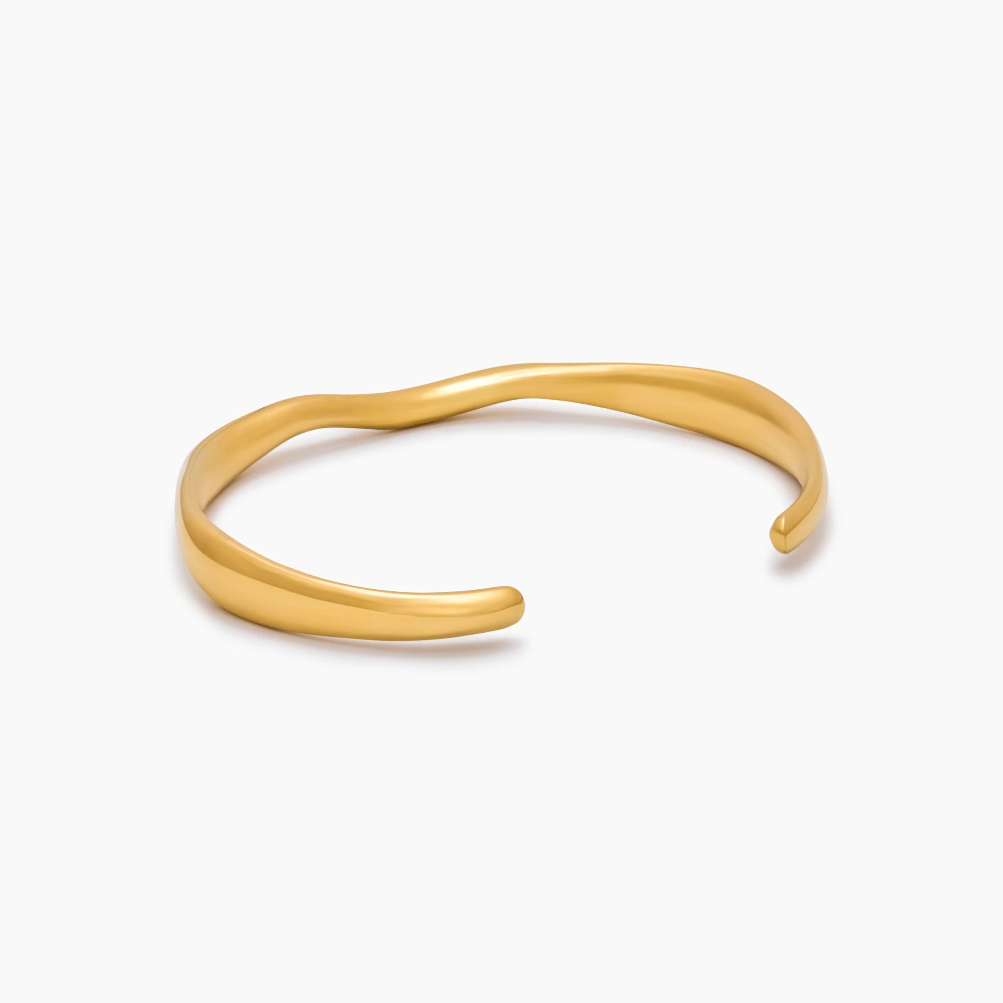 Gentle Wave Cuff Bracelet