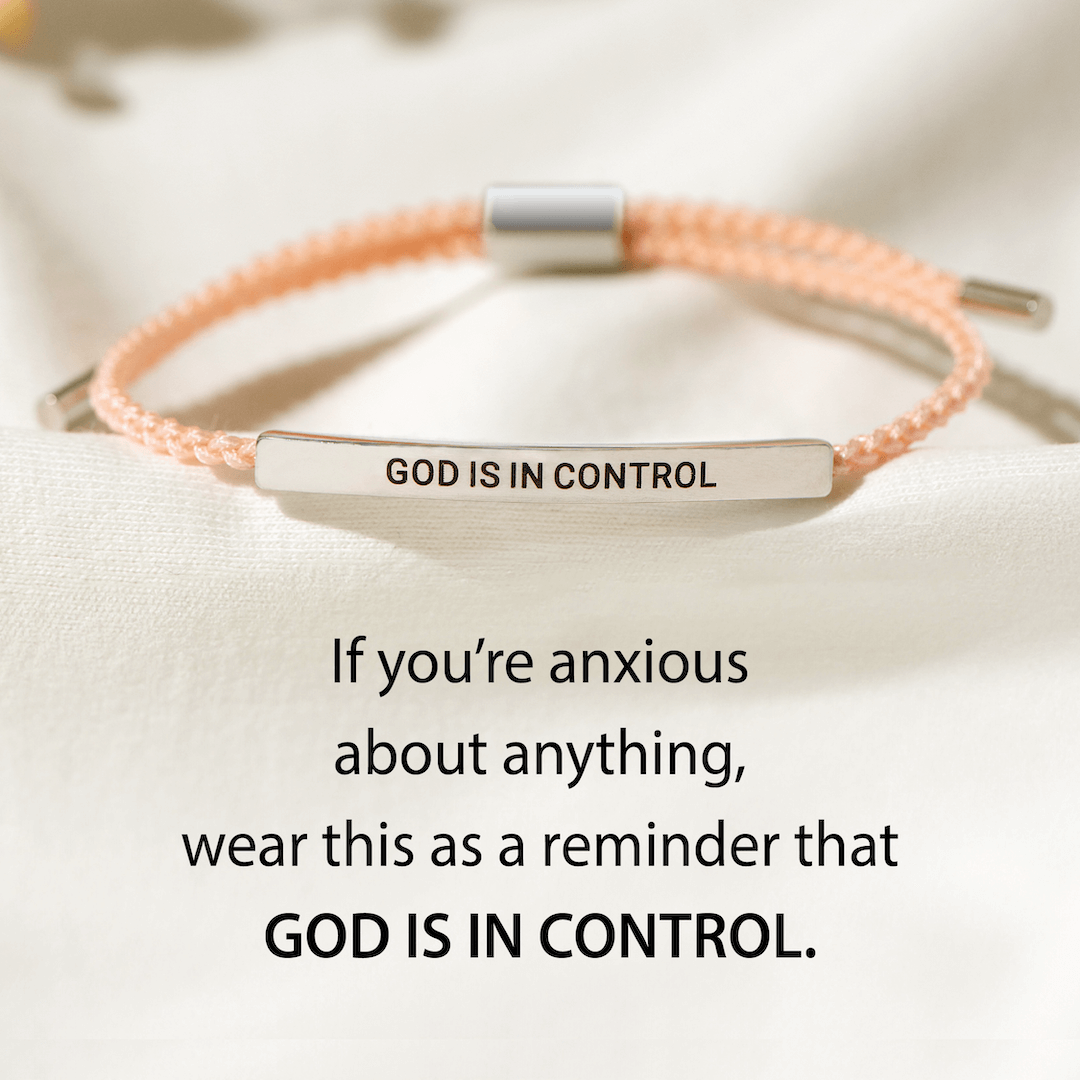 GOD IS IN CONTROL - MOTIVATIONAL TUBE BRACELET