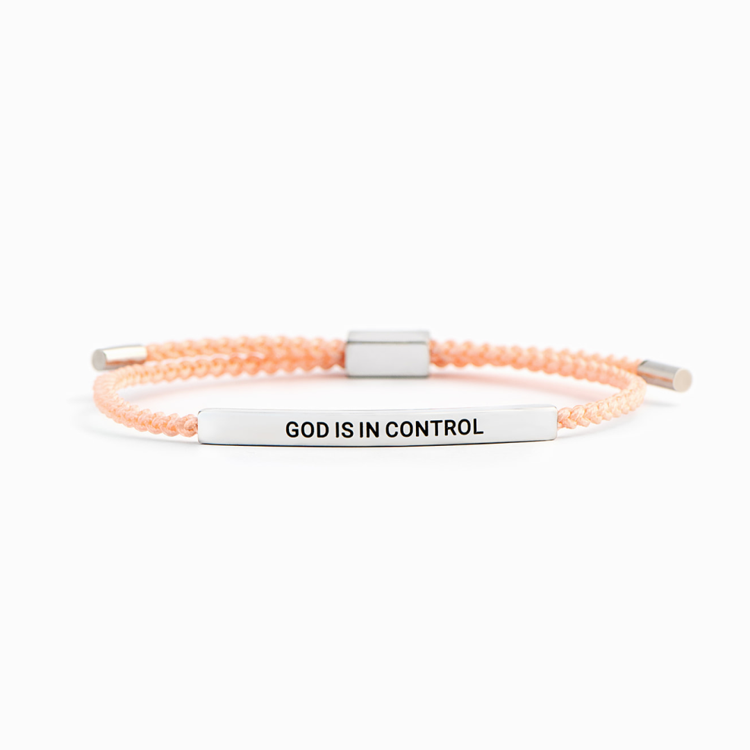 GOD IS IN CONTROL - MOTIVATIONAL TUBE BRACELET